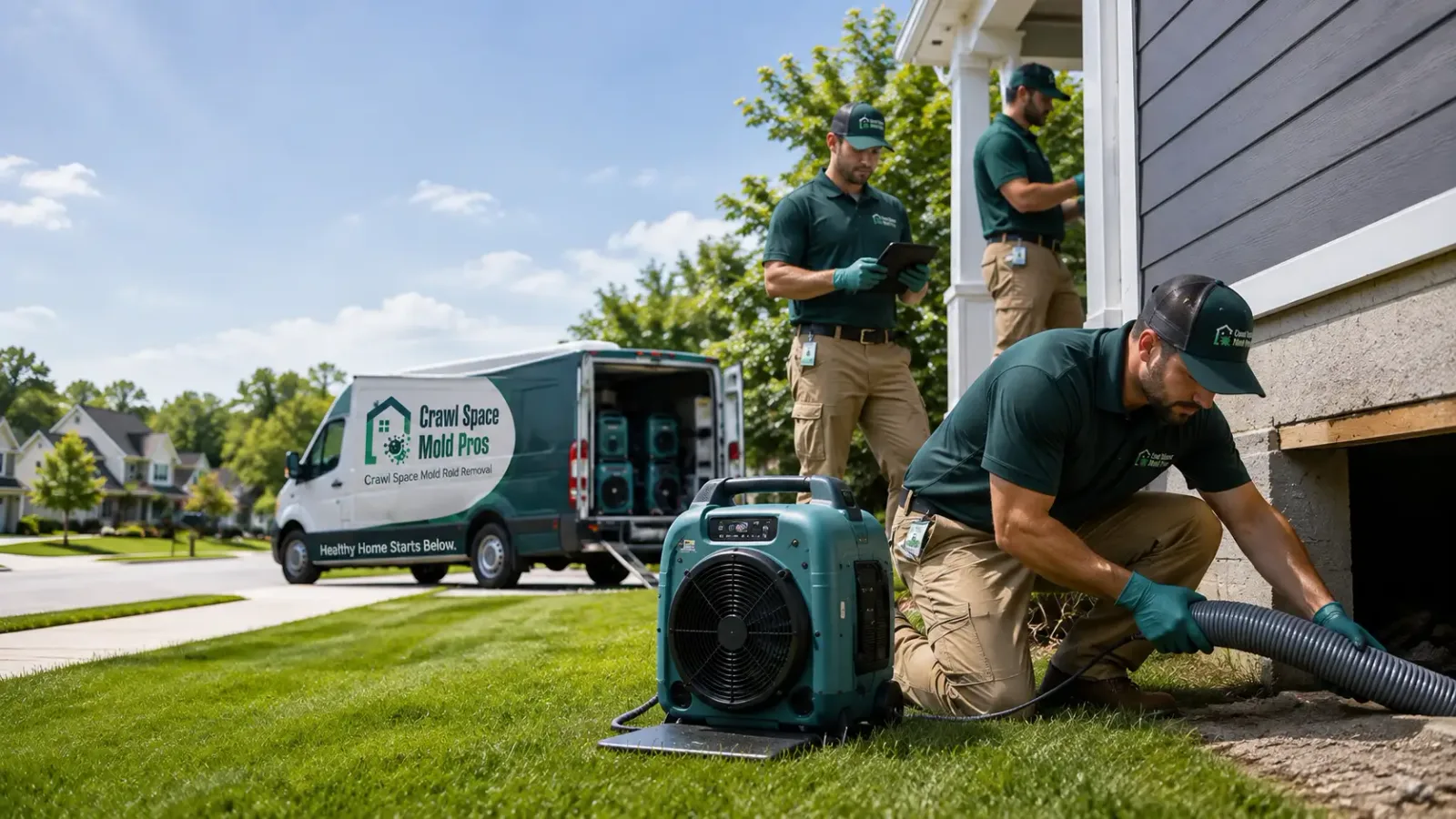 Crawl Space Mold Removal in Albion, CA